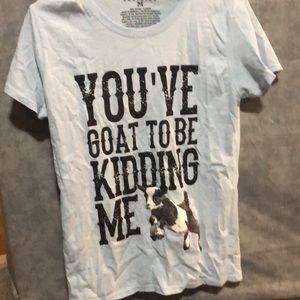 👚 BOGO free Punny goat top